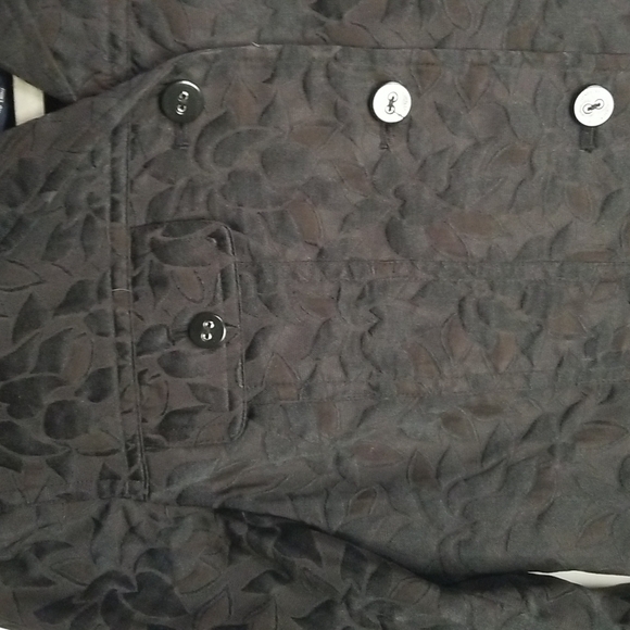 JONES NEW YORK Signature WOMEN'S BLACK textured jacket/coat size Small Petite 🎯 - Picture 2 of 4